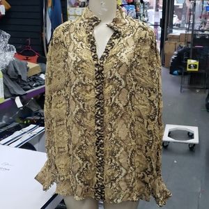Snake print shirt M